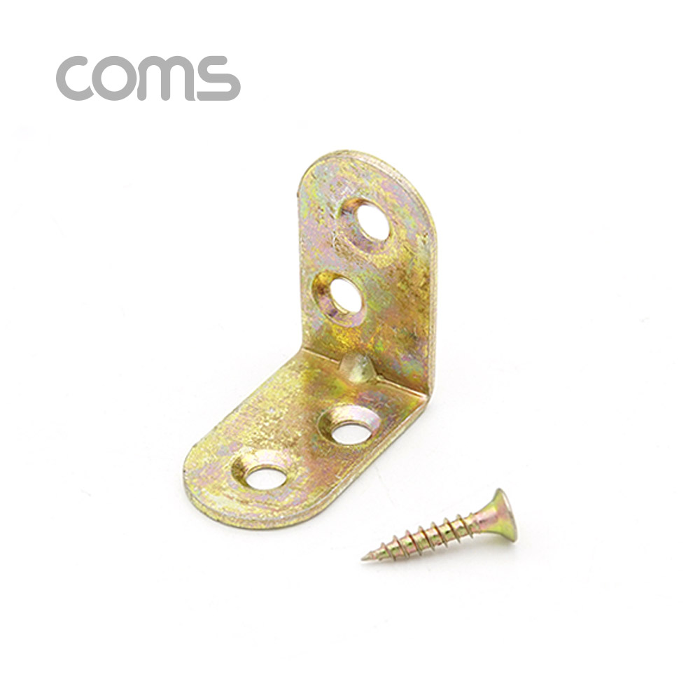 Coms 꺾쇠 (30mm) 4pcs / 직각 모서리 장석 / 나사못 포함 / 코너철