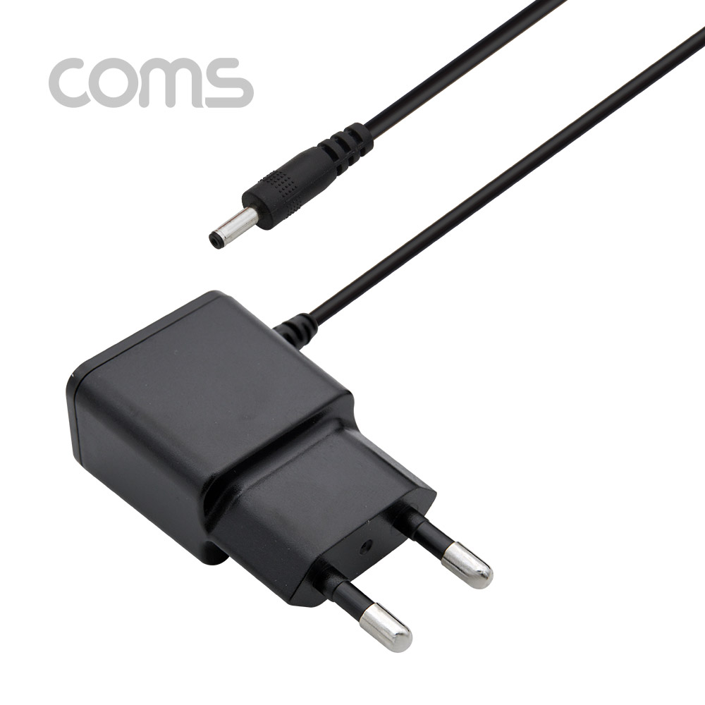 Coms 아답터 (정전압) DC 5V 2.0A, Black - 3.5mm / 1.3mm