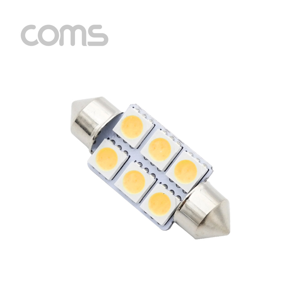 Coms 차량용 내부등(실내등) LED 극성/자연색, 2x3 / 실내등(전구색)