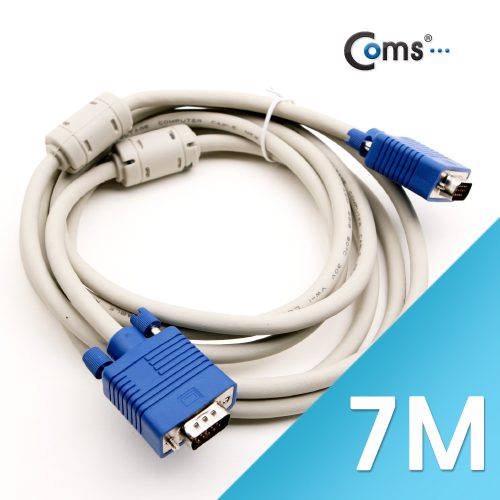 Coms 보급형 모니터 RGB 케이블 7M - M/M 타입