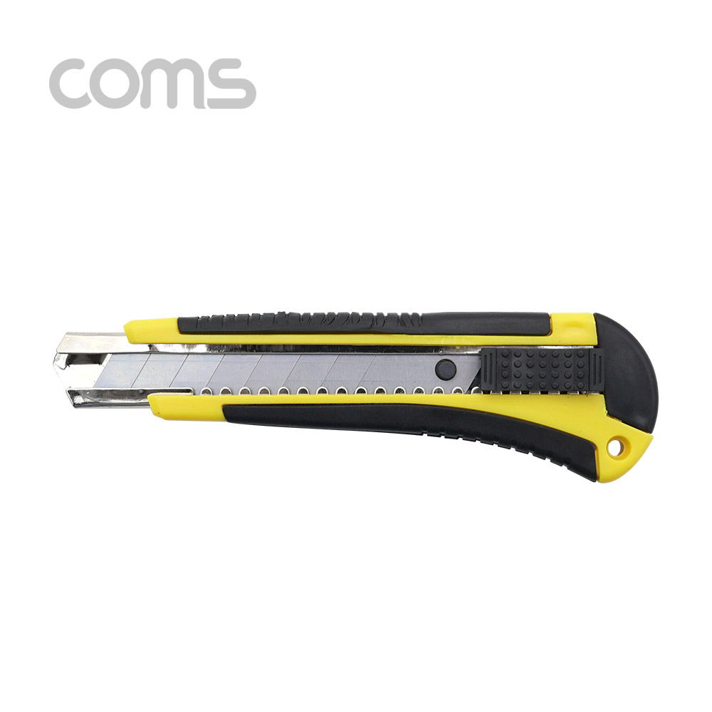 Coms 커터칼 / 여분 커터날 제공 / 커터기 / 나이프 / Red, Yellow 색상 랜덤발송