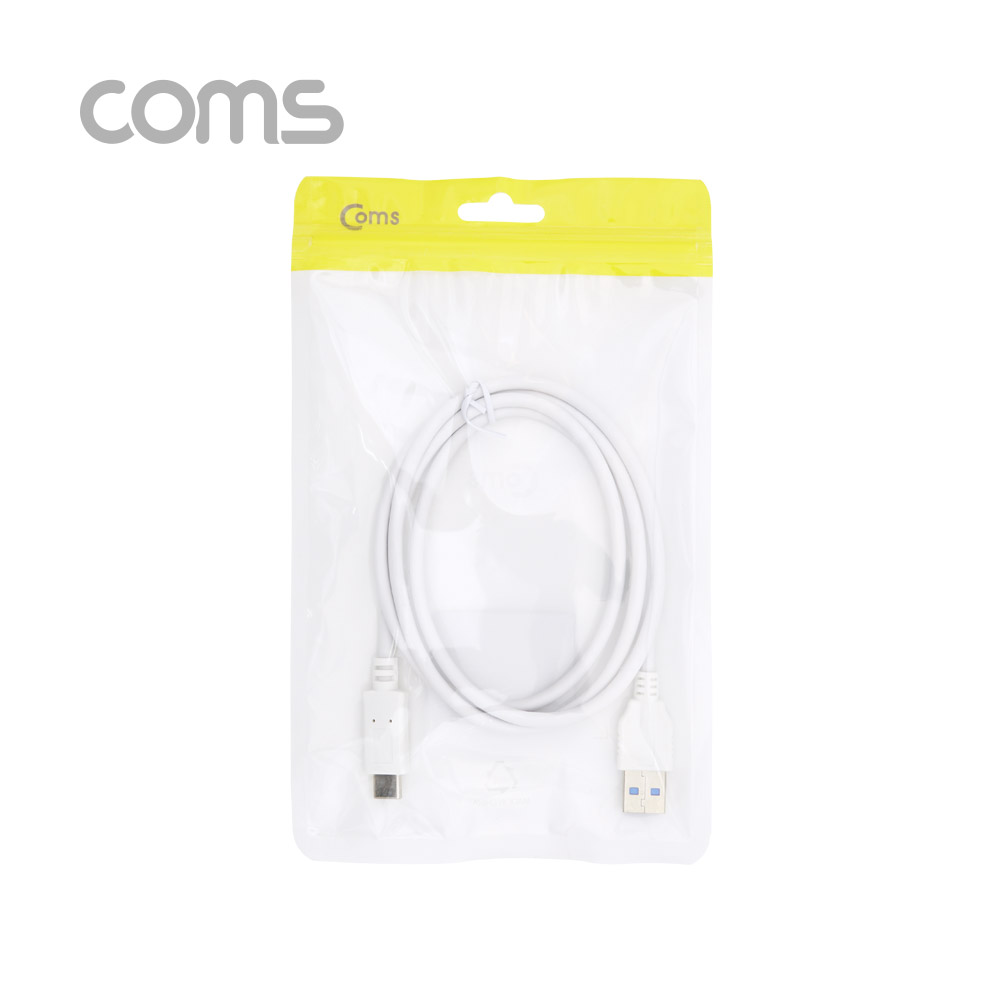 Coms USB 3.1 케이블(Type C) / 1M / White / USB 3.1 Type C(M) / USB 3.0 A(M)