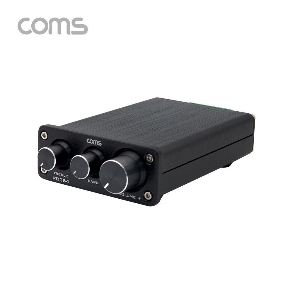 Coms Hi-Fi 스테레오 오디오/사운드 앰프 (고음, 저음, 볼륨 조절)