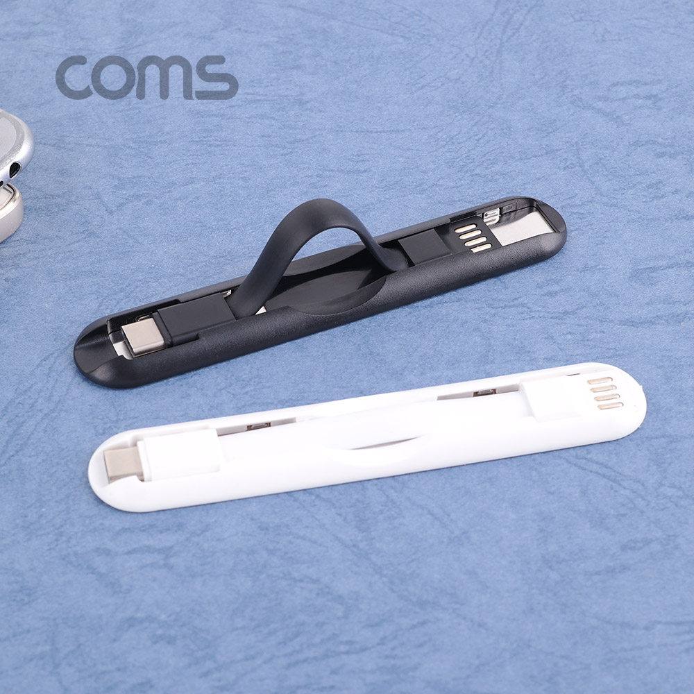 Coms USB 3.1(Type C) 케이블 / 핸드그립 / Black / C타입