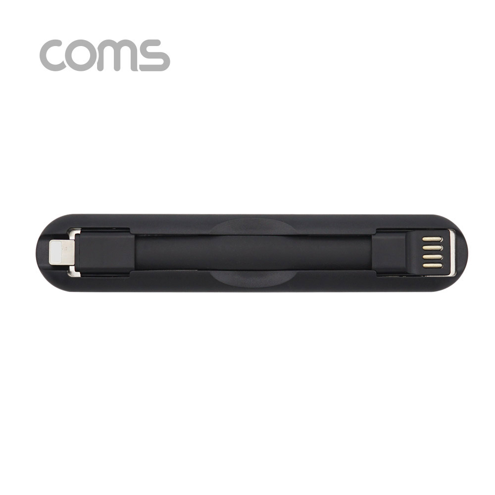 Coms iOS 8P 케이블 / 핸드그립 / Black / 8핀