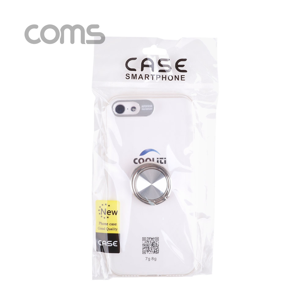 Coms 스마트폰 케이스 ( 투명 / 핑거링 ) / iOS 7/8