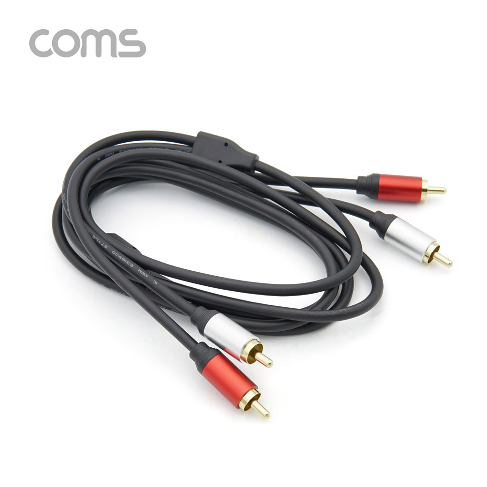 Coms RCA 케이블(2선/최고급) / 24K Gold / OFC(무산소동선) / 1.8M