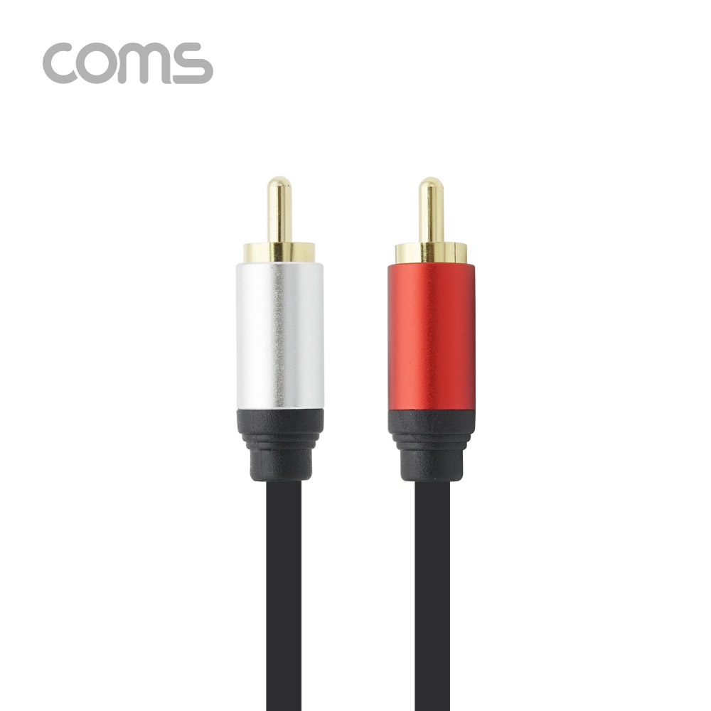 Coms RCA 케이블(2선/최고급) / 24K Gold / OFC(무산소동선) / 1.8M