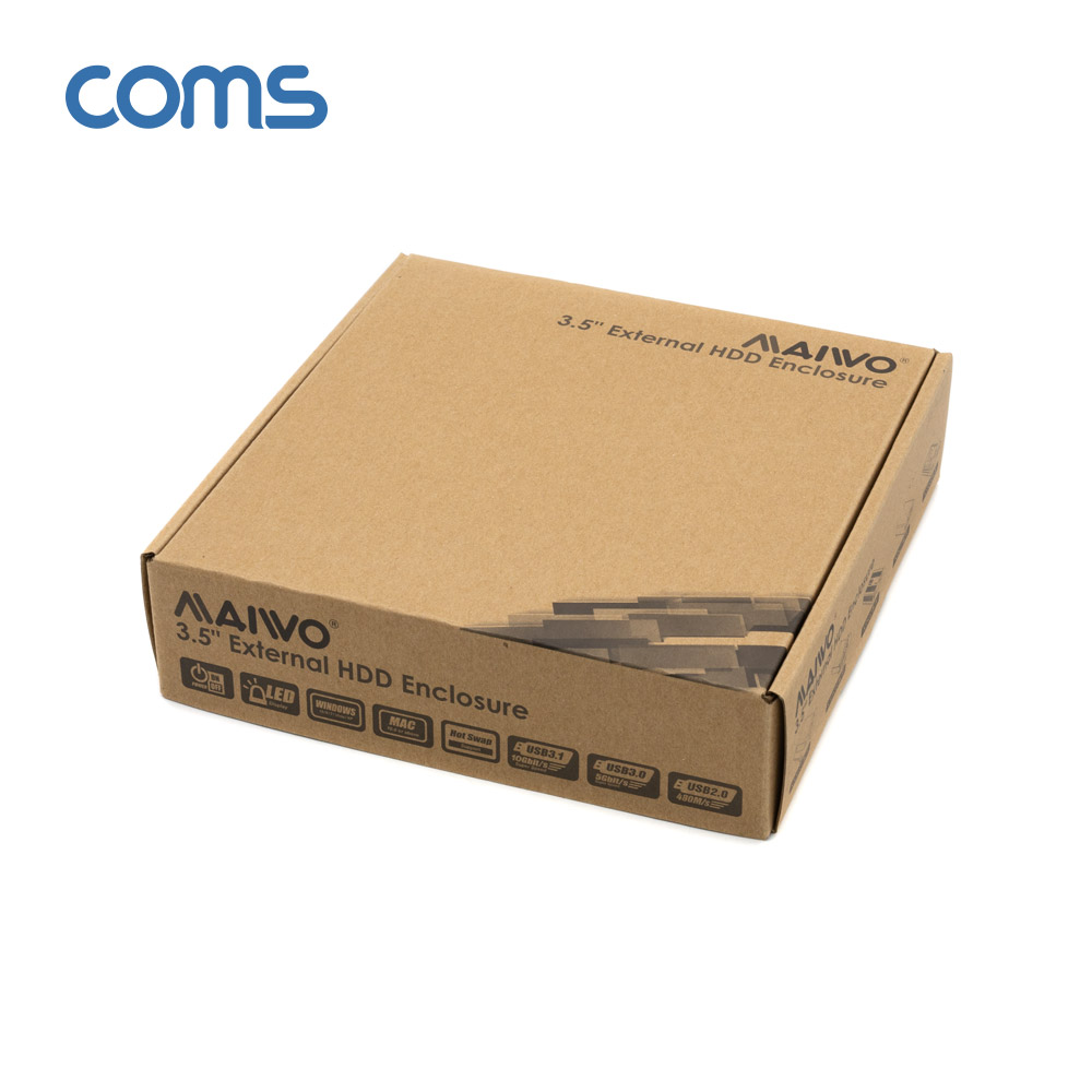 Coms USB 3.0 외장하드 플라스틱 케이스 2.5/3.5형