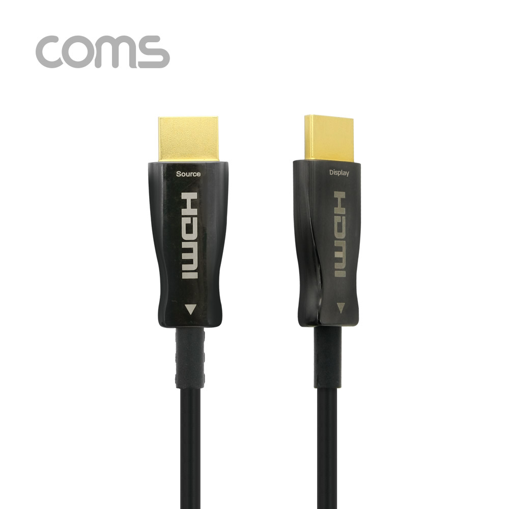 Coms HDMI 2.0 리피터 광 케이블(Optical + Coaxial) 5M / 4K2K@60Hz 지원, 4:4:4
