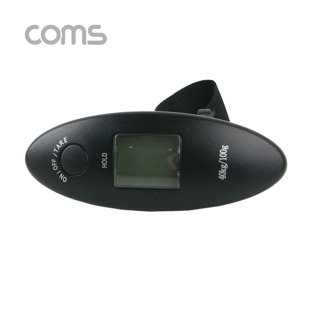 Coms 저울 (여행 가방 측정용) / 40kg / 3V(2032-1pcs) / 휴대용 / 여행용