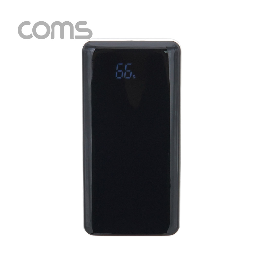 Coms G POWER 보조배터리 10000mAh / 고속형 / Black / 3in1 케이블포함