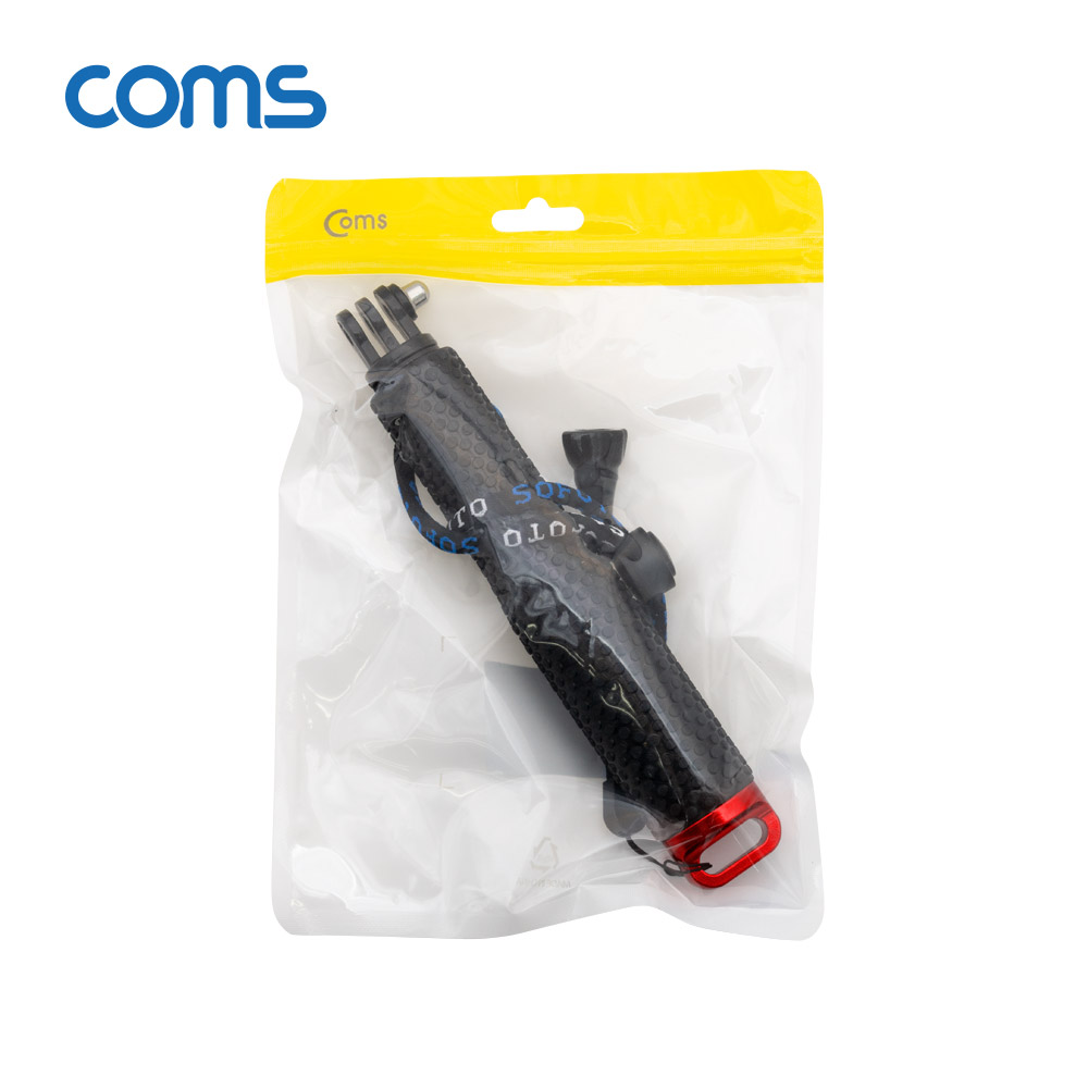 Coms 액션캠 셀카봉, Red