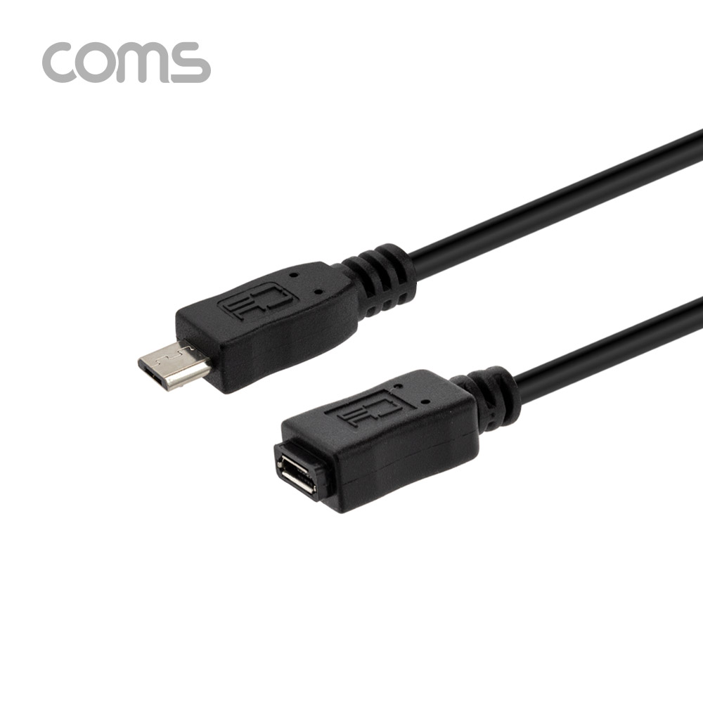 Coms USB Micro 5Pin(M/F) 연장 케이블 50cm