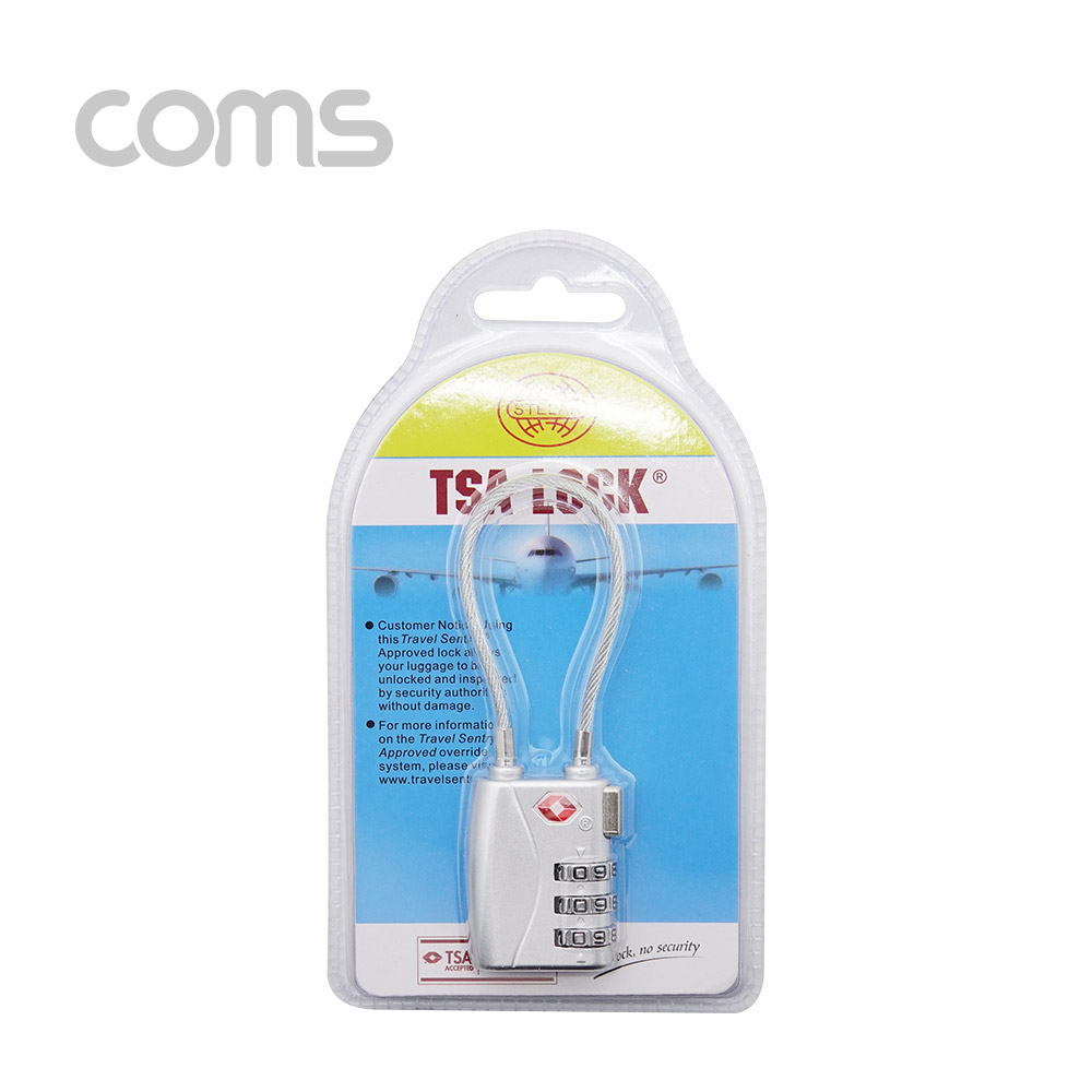 Coms 여행가방 도난방지 자물쇠, 3 Number