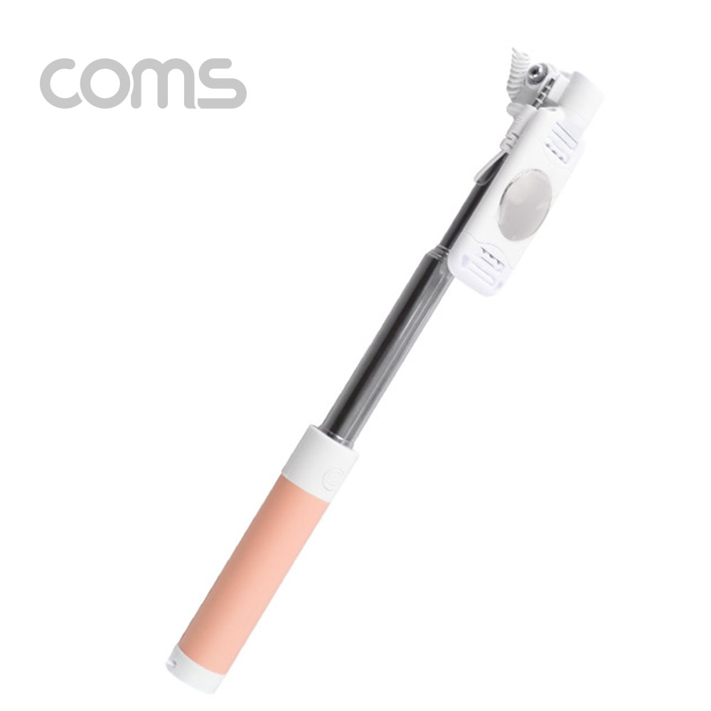 Coms 접이식 스마트폰 셀카봉, Pink