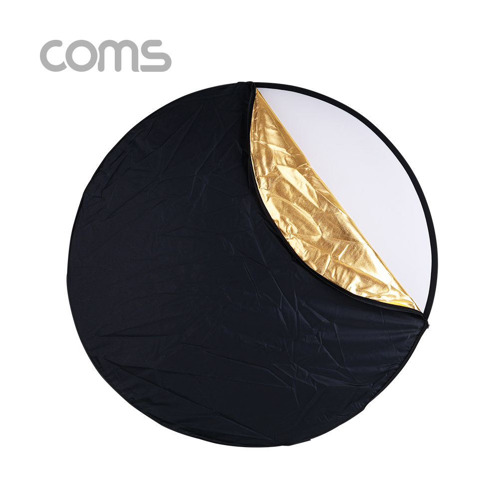 Coms 휴대용 반사판 (야외촬영) 5color / 110x110 / 원형 / 실버, 화이트, 디퓨저, 블랙, 골드