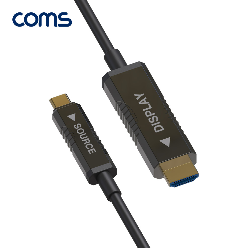 Coms USB 3.1 Type C to HDMI 2.0 AOC 리피터 케이블 30M / 4K@60Hz