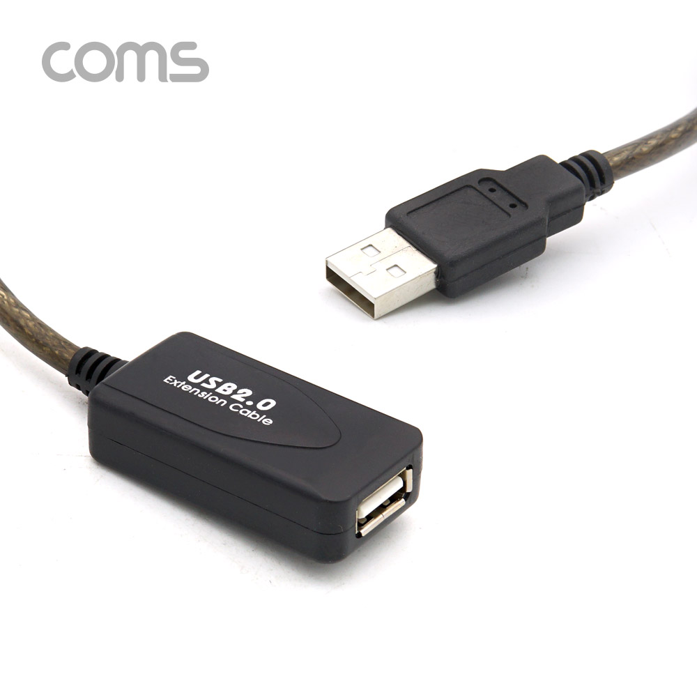 Coms USB 2.0 리피터(무전원) / 연장 케이블 / Active Extension Cable / 5M