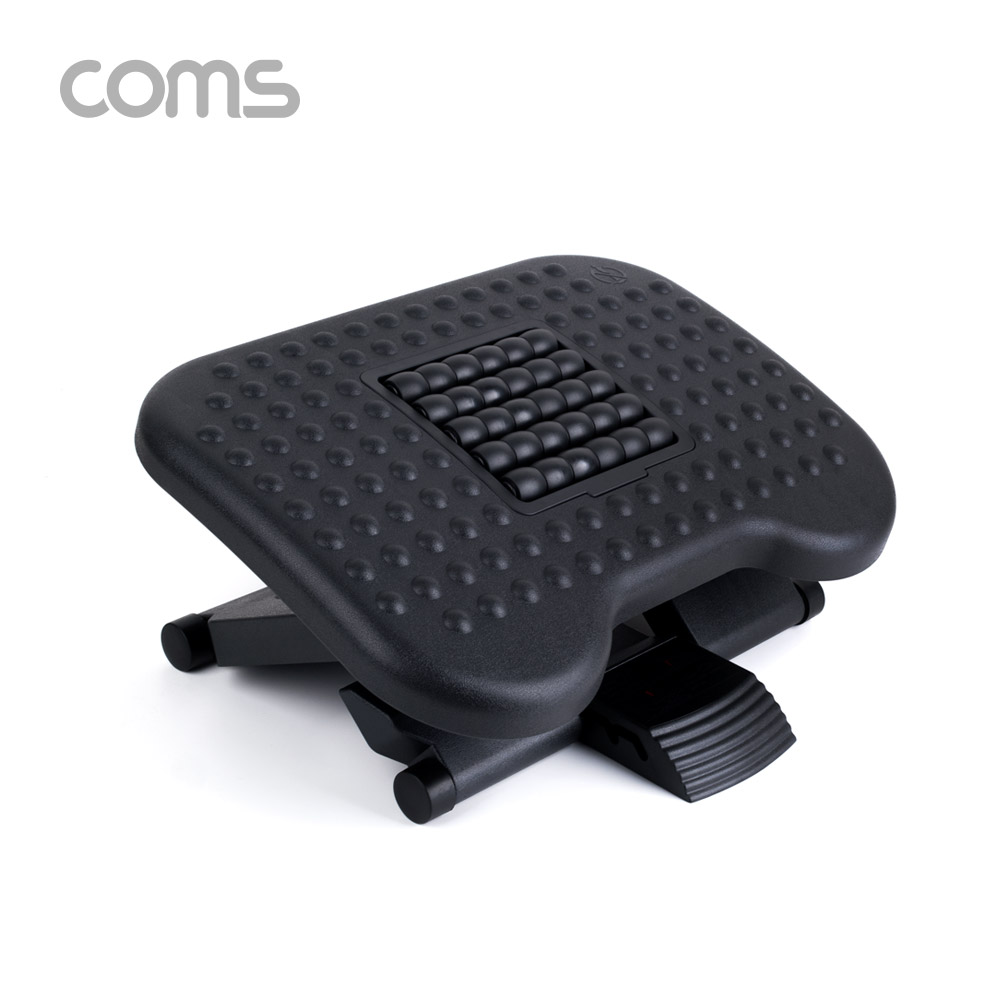 Coms 발 받침대 / FOOT REST / 사무실용 / 3단 높이조절 / 지압 가능 / 자율각도조절