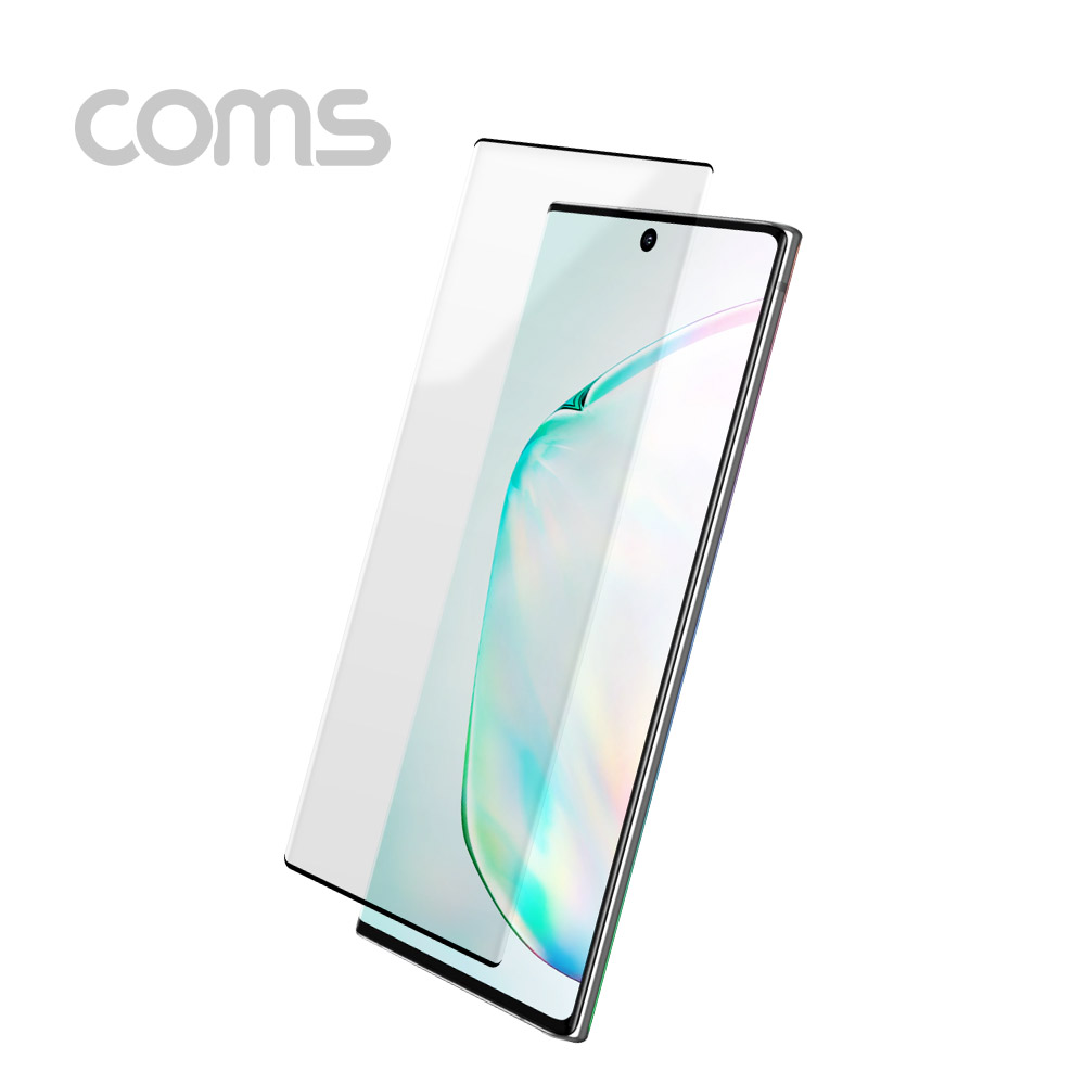 Coms 스마트폰 액정 보호 필름, 갤럭시 Note 10 / 블랙