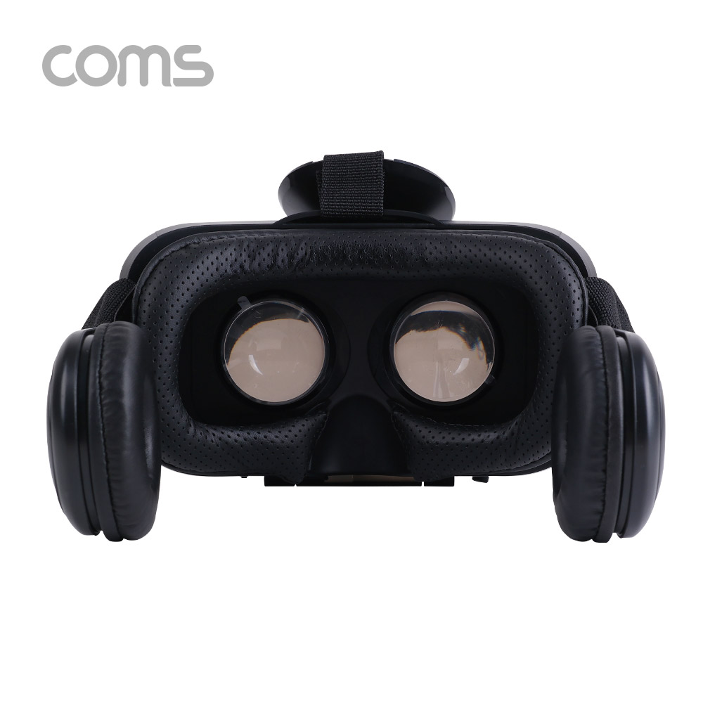 Coms 스마트폰 VR기기, 헤드기어 / VR BOX / 헤드폰 일체형