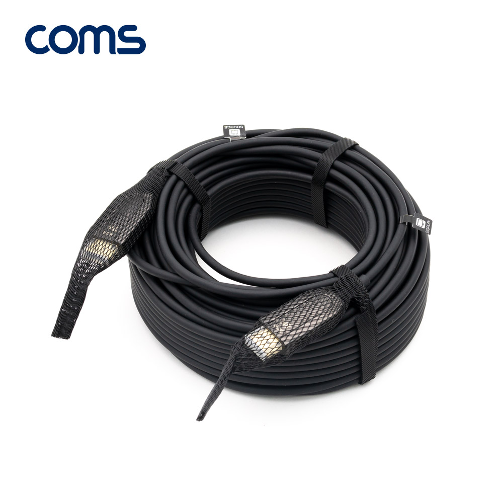 Coms HDMI 2.1 리피터 광케이블 30M / 8K@60Hz, 최대4K@120Hz