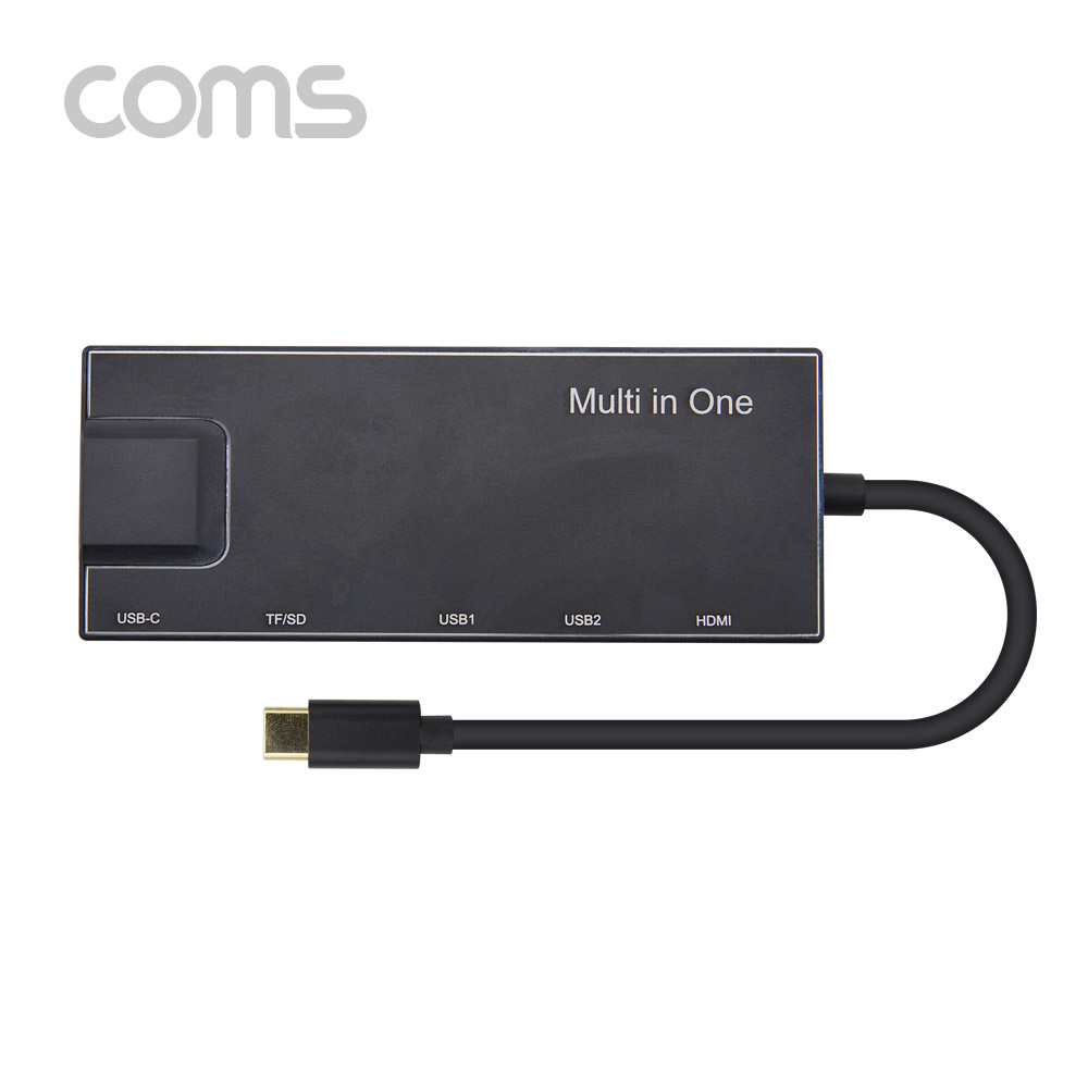 Coms USB 3.1 Type-C 멀티 컨버터 / 7 in 1 / 도킹 (HDMI, USB 3.0, 카드리더, PD)