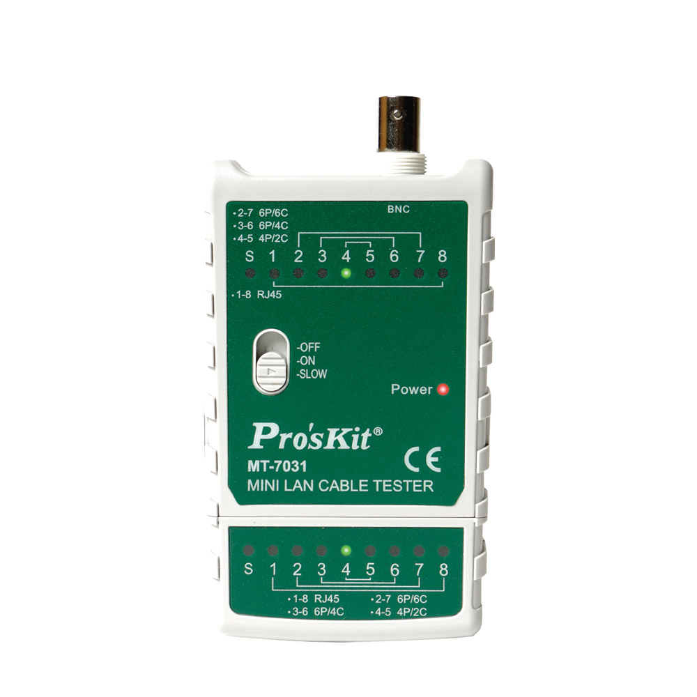 PROKIT 미니 랜케이블 테스터 (최대 300M / DV60 회로보호, RJ45 RJ11 BNC)