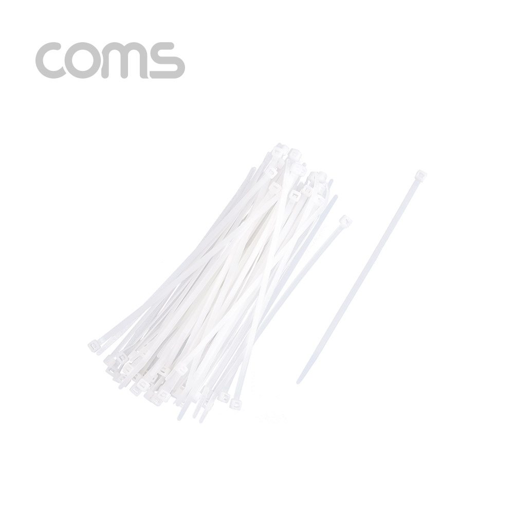 Coms 케이블 타이(1봉)대 흰색 - 동아 200*4.8mm, 1000PCS