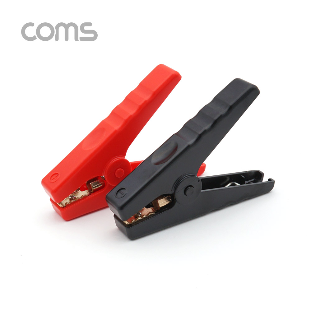 Coms 악어 클립 (적색/흑색), 1세트