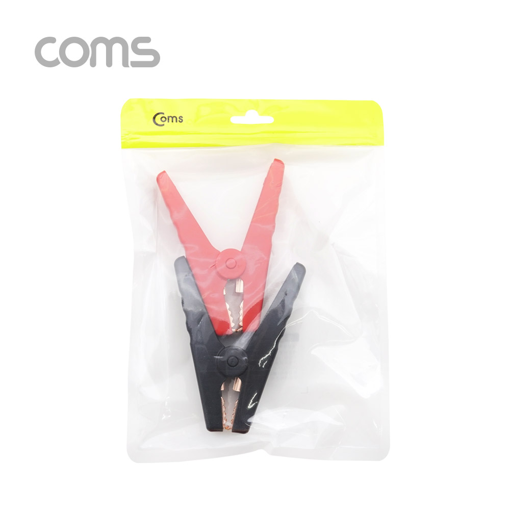 Coms 악어 클립 (적색/흑색), 1세트