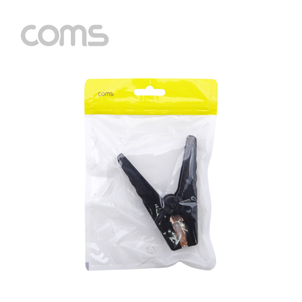 Coms 악어 클립, 흑색 (Black) - 1개