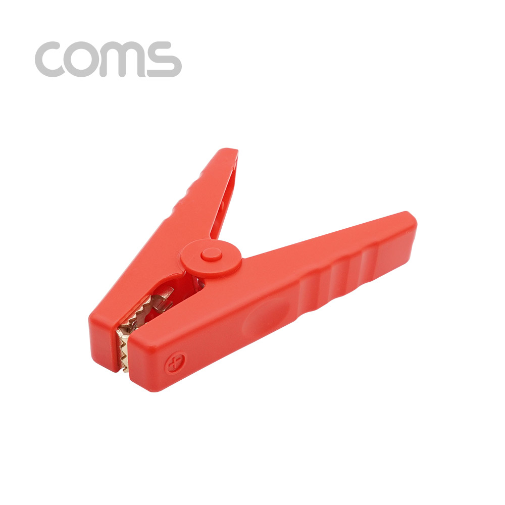 Coms 악어 클립, 적색 (Red) - 1개