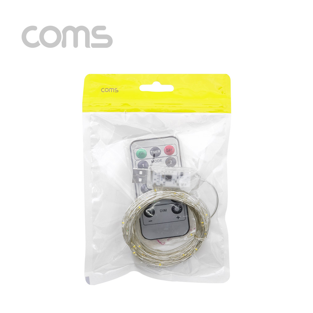 Coms USB LED 케이블 4Color - 속도/밝기 조절 리모콘 / 와이어 조명