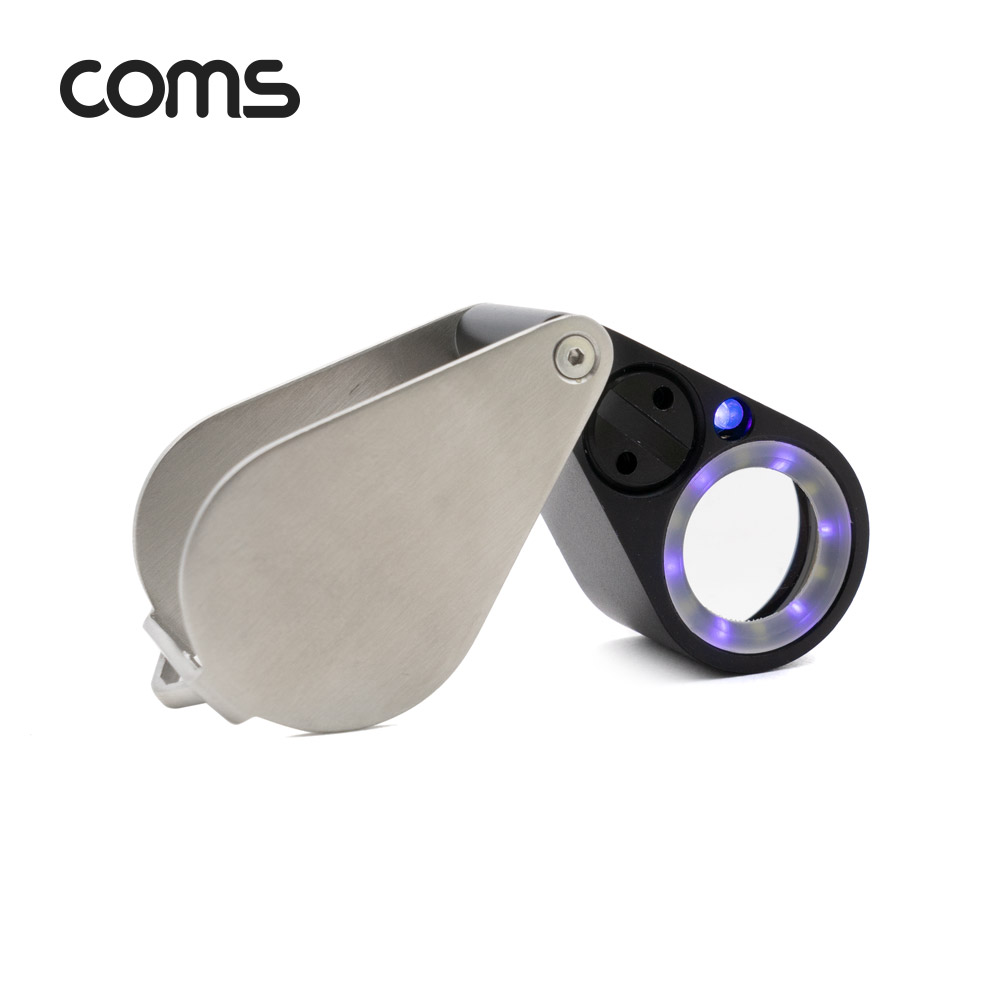 Coms 접이식 간이 확대경/돋보기 10X(10배율) 21mm