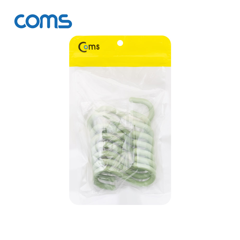 Coms S자 고리 - 올리브 그린(소) 8EA