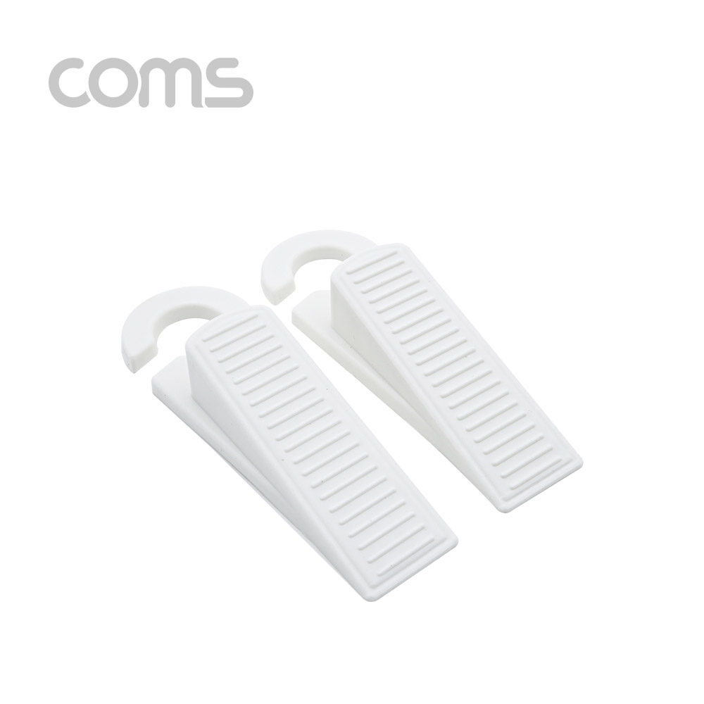 Coms 도어 스토퍼(2EA) 흰색/고리형