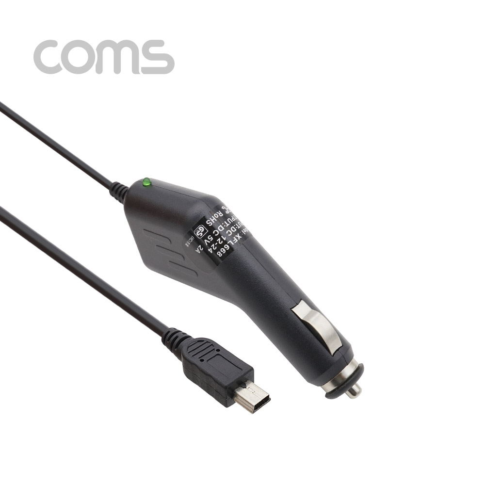 Coms 차량충전 케이블(DC 5V/2A), Mini 5P
