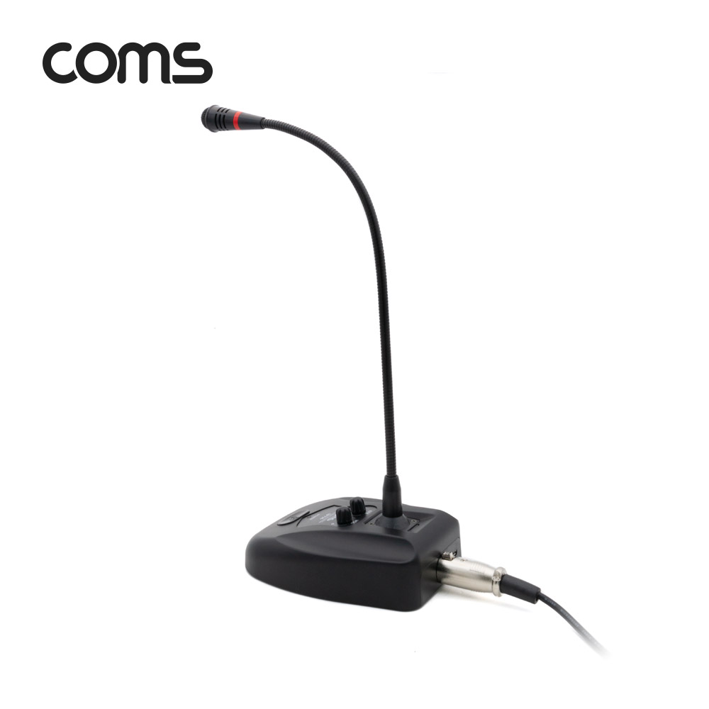 Coms 스탠드형 콘덴서 마이크 (구즈넥타입 / 60Hz~16KHz, 5M, 에코조절)