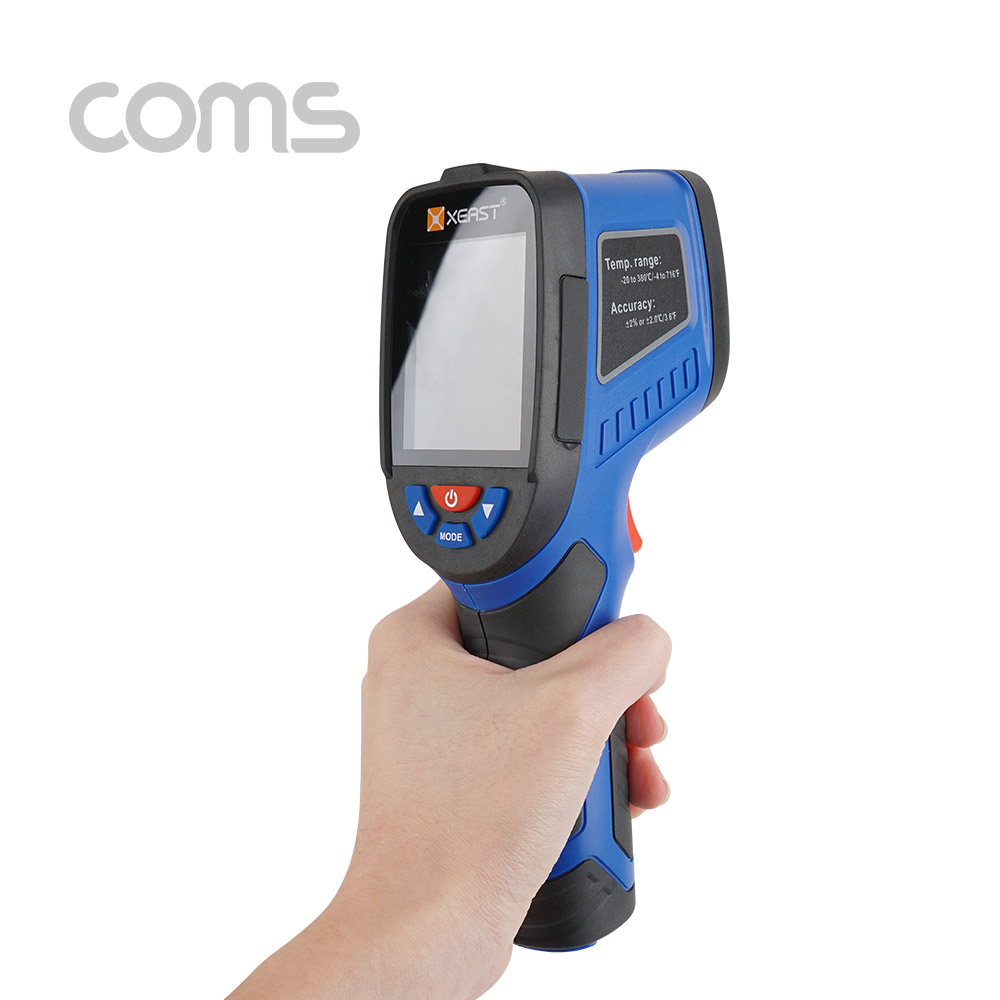 Coms 온도계(적외선) 테스터기 AAx4, -20~380도/ 열화상 카메라 테스터기