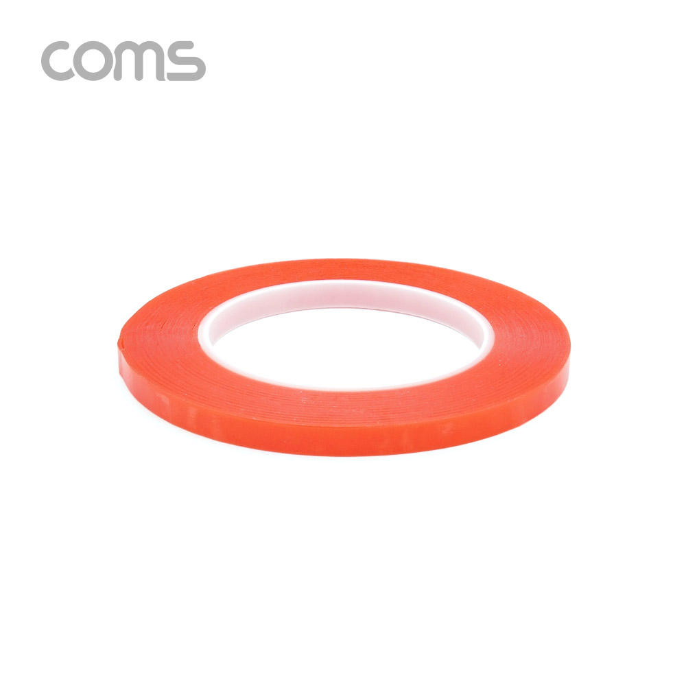 Coms 절연 테이프(Red 비닐) 8mm / 0.13mm x 25m