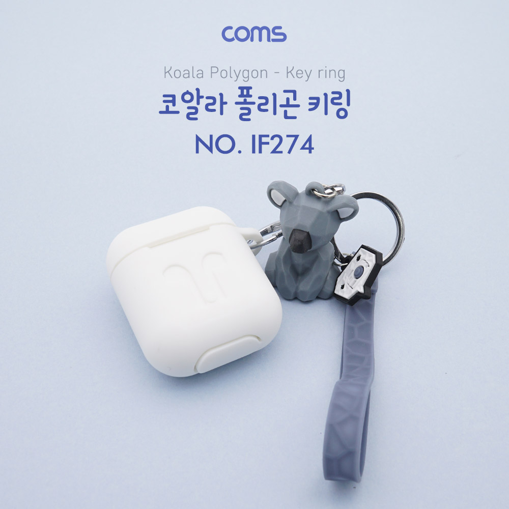Coms 손목 스트랩(열쇠 고리 / 키링), 코알라 / 동물 폴리곤 / 기하학적 동물 패턴