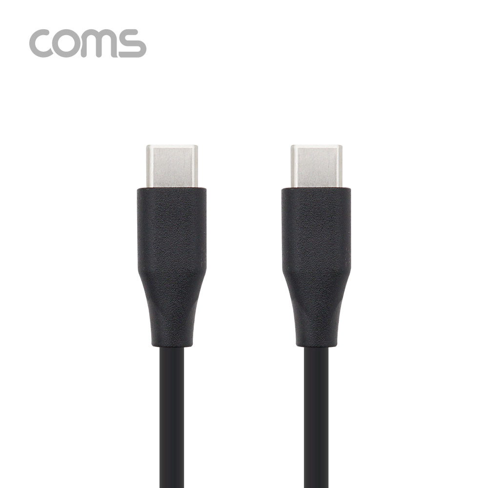 Coms USB 3.1(Type C) 케이블(MM) 1.8M / 고속충전 / USB 2.0 속도 / Black