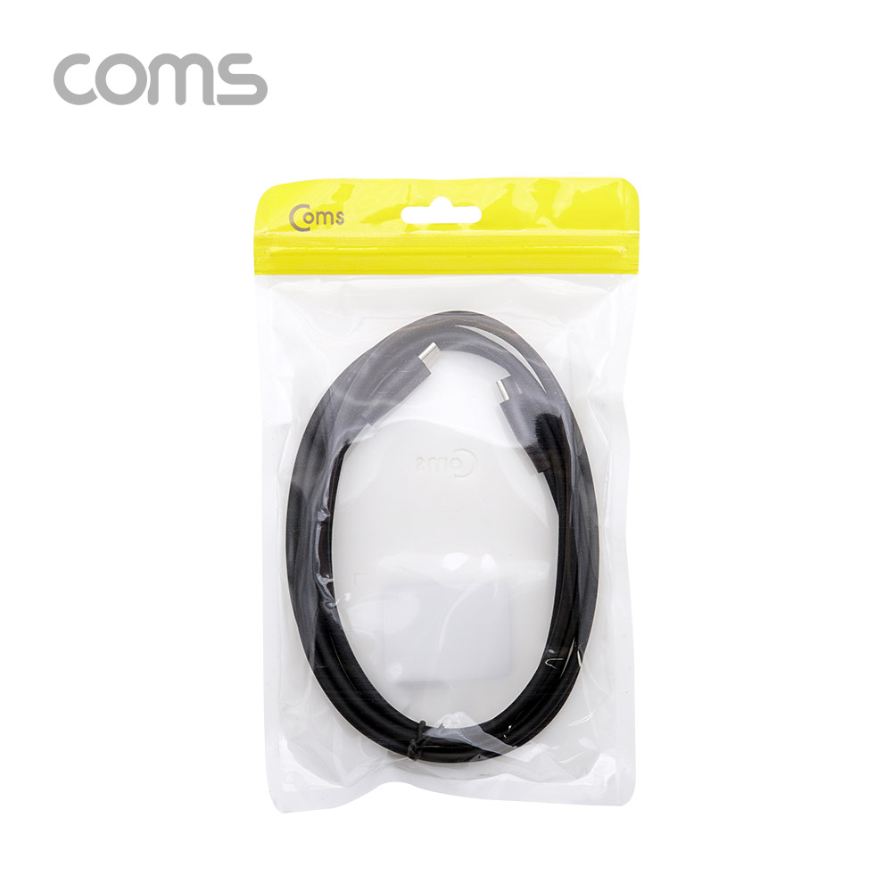 Coms USB 3.1(Type C) 케이블(MM) 1.8M / 고속충전 / USB 2.0 속도 / Black