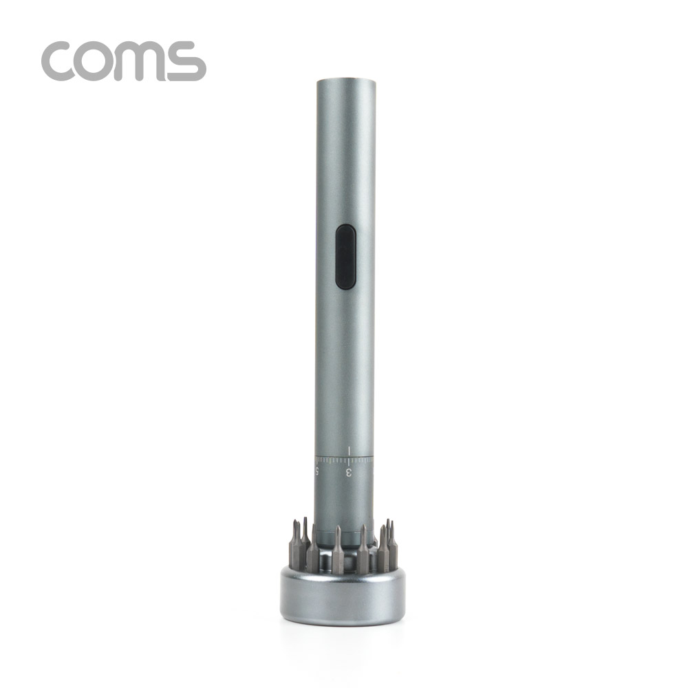 Coms 펜 타입 전동 드라이버 / 전동 드릴 (6종 비트 20pcs / USB 충전)