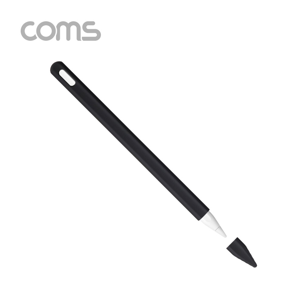 Coms iOS 펜슬 보호케이스(Black) / 2세대 / 실리콘
