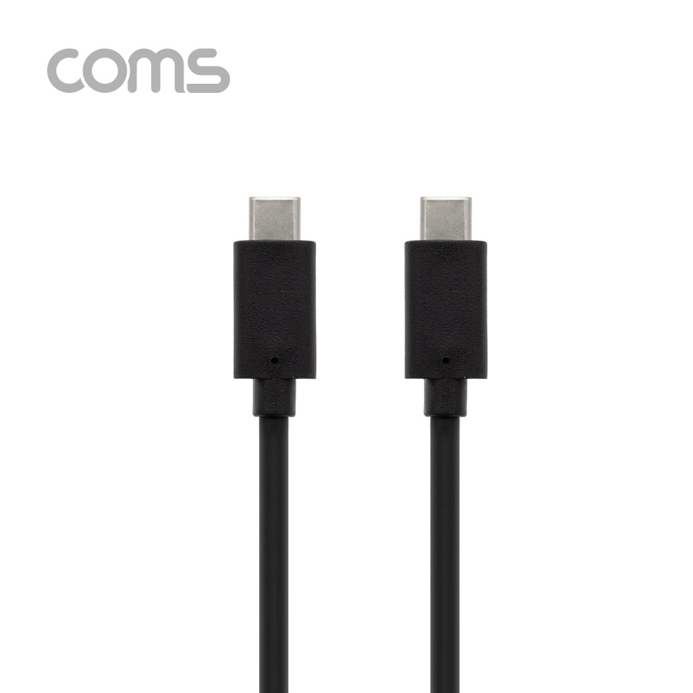 Coms USB 3.1(Type C) 케이블(MM) 2M / 고속충전 / USB 2.0 속도 / Black