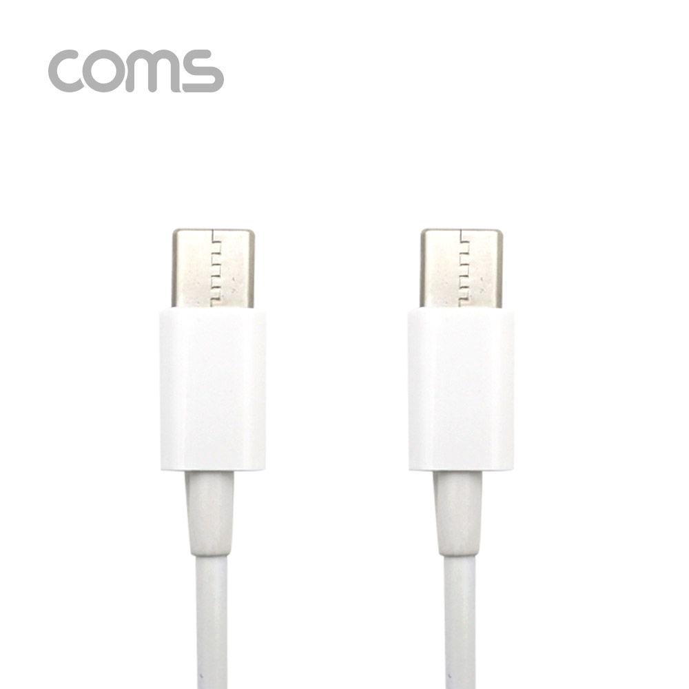 Coms USB 3.1(Type C) 젠더(M/M) 15cm / White