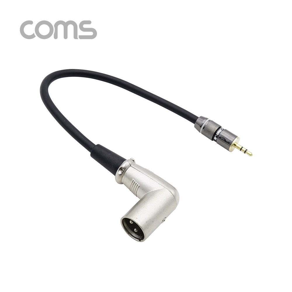 Coms 캐논 변환 케이블 / 30cm / 캐논 꺾임(M) to ST 3.5(M)